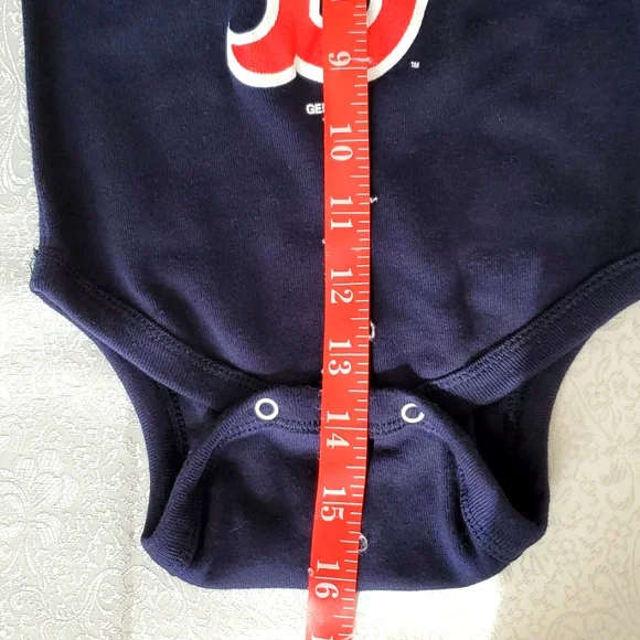 Red Sox baby bodysuit baseball unisex boys girls 12 months spring summer - Picture 4 of 7